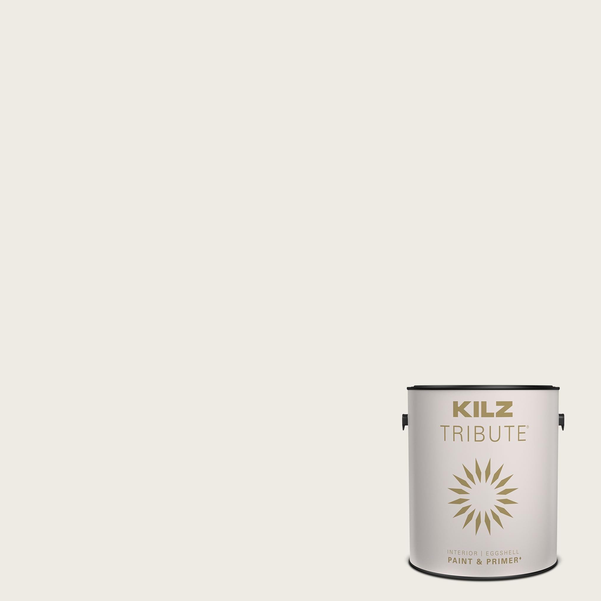 KILZ TRIBUTE Paint & Primer, Interior, Eggshell, White Modern, 1 Gallon