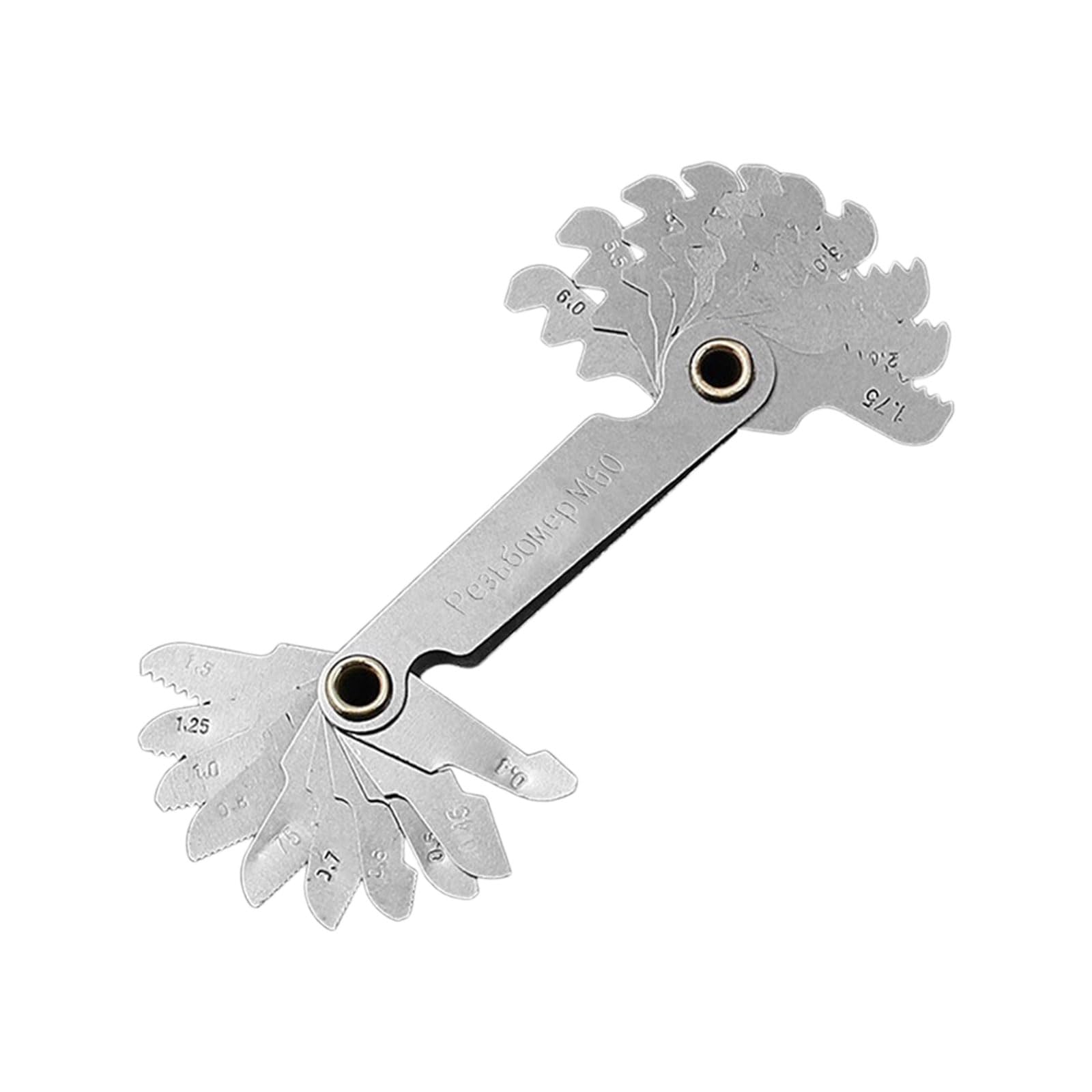 Woedpez 20Pcs Metric Multiple Standard Thread Checker Small Threads Gauges Easy To Use For Professional Repair Engineers & Enthusiasts Thread Gauges