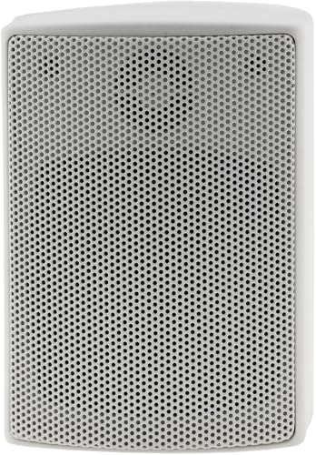 ChiliTec 2-Wege Lautsprecher Weiß Paar Wand-Lautsprecher für HiFi Stereoanlage Heimkino 60Watt 8Ohm