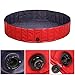 Femor Piscina Perros y Gatos Bañera Plegable, Piscina para Niños,PVC Antideslizante y...