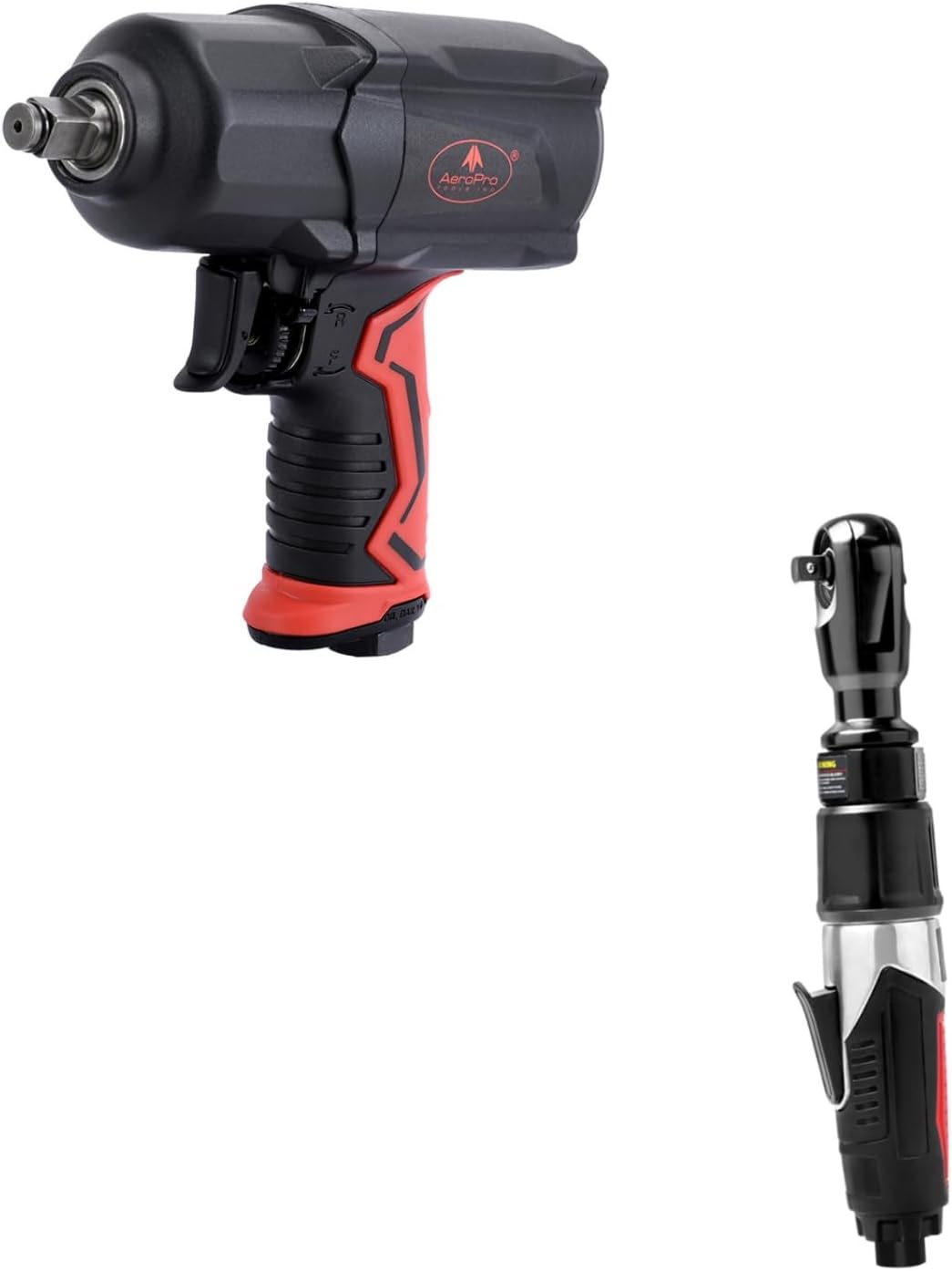 AEROPRO TOOLS 1/2-Inch Composite Air Impact Wrench & 3/8" Air Ratchet Wrench Set
