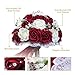 Ramo de Flores Artificiales Bouquet Nupcial de Boda Rosas Flores de Novia...