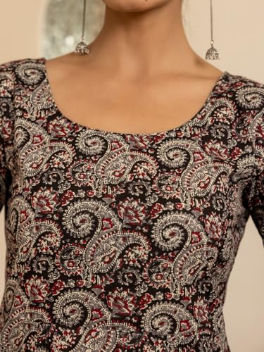 Image of FIORRA Women Cotton Regular Anarkali Kurta