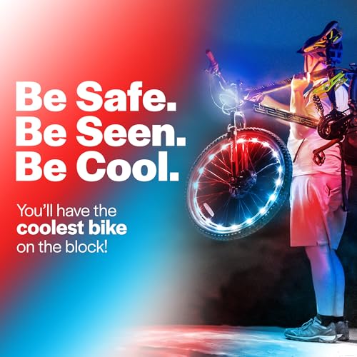 image for Brightz WheelBrightz 2-Pack Bike Wheel Lights (Red, White, Blue) - Per