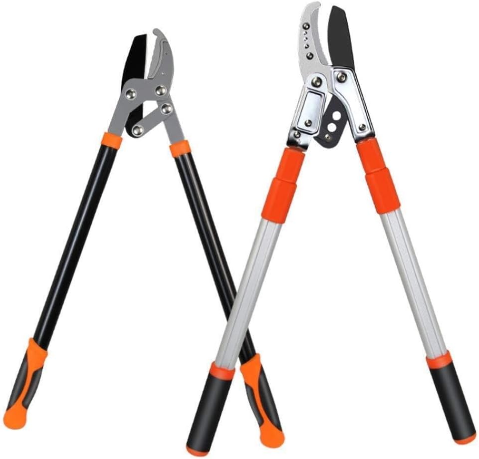 Telescopic Anvil Loppers, Pruning Shears for Branches, Fruit Trees & Thick Branches, Scalable & Labor-Saving Garden Tool, Aluminum Handle