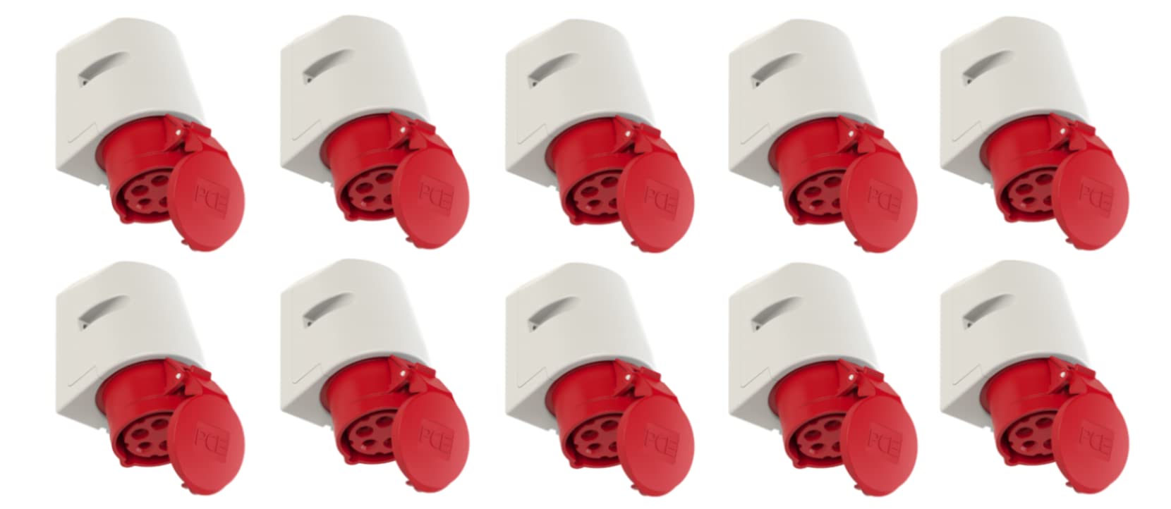 Hilark Plugs & Plugs - Electrical Cable Accessories - Pack of 10 (Red), Black - Image 3