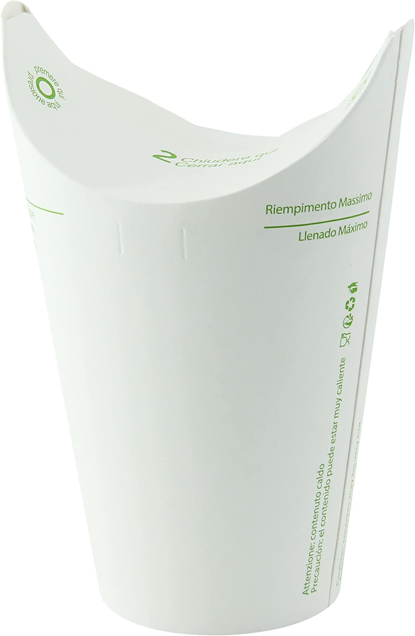 PACKNWOOD 210LIDFR12 Lid-free Paper Cup Single Wall, disposable paper cup, coffee cups, disposable tea cups, dixie cups, paper coffee cups, disposable cups - 12oz D:3.7in H:5.9in - 500 pcs