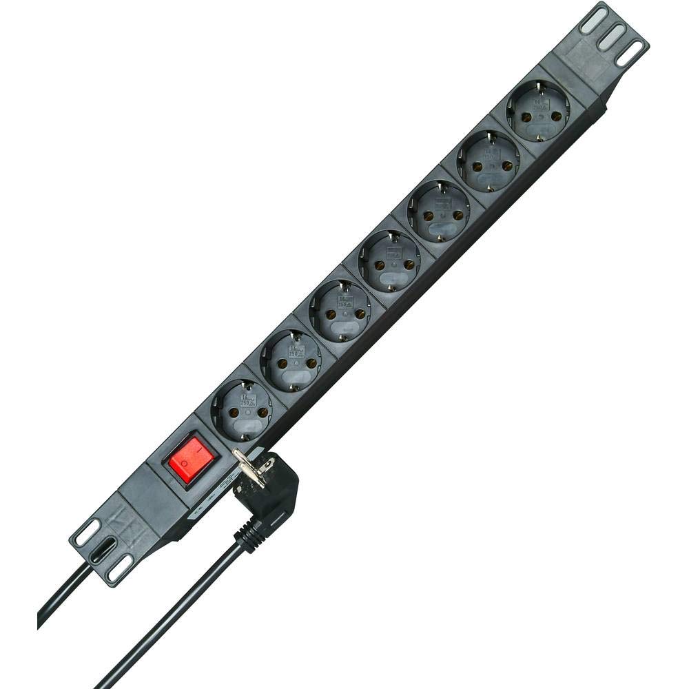Kopp 930705011 Professional Versal PA 7x with SCHUTZK. Hour 45 Degrees gedr. Pots, 2 m with SCHUTZK. RIGHT ANGLE 250 Vac 16 Amp, Black