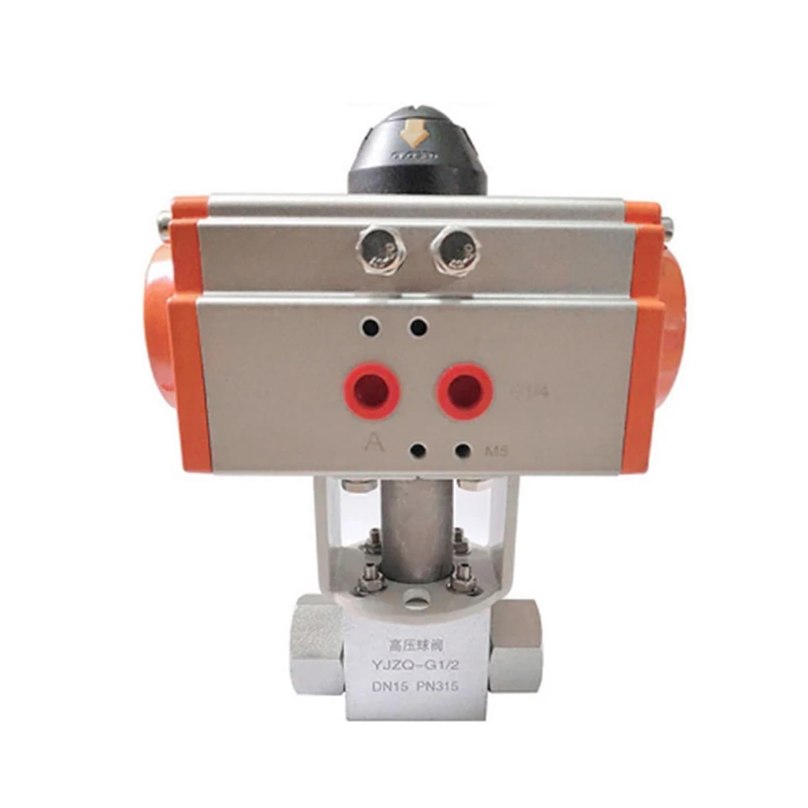 Druckminderventil, 1/2" 3/4" 1" 2" 304 Edelstahl Pneumatisches Hochdruck-Kugelventil 32 MPa Hochdruckventil Hydraulische Stickstoffventile(DN32)