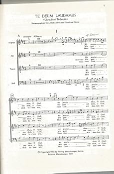 Paperback Te Deum Laudamus: Utrechter Tedeum Book