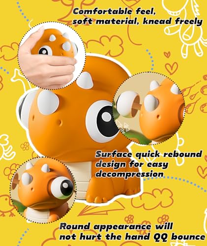 Image of Squishy Toy, Taba Squishy, Squishy Biscuit Squishy Fidget Toys Fufu Taba Stress Ball Squeeze Toys Anxiety Relief for Women /Men Stocking Fillers Birthday Gifts163 (Orange())