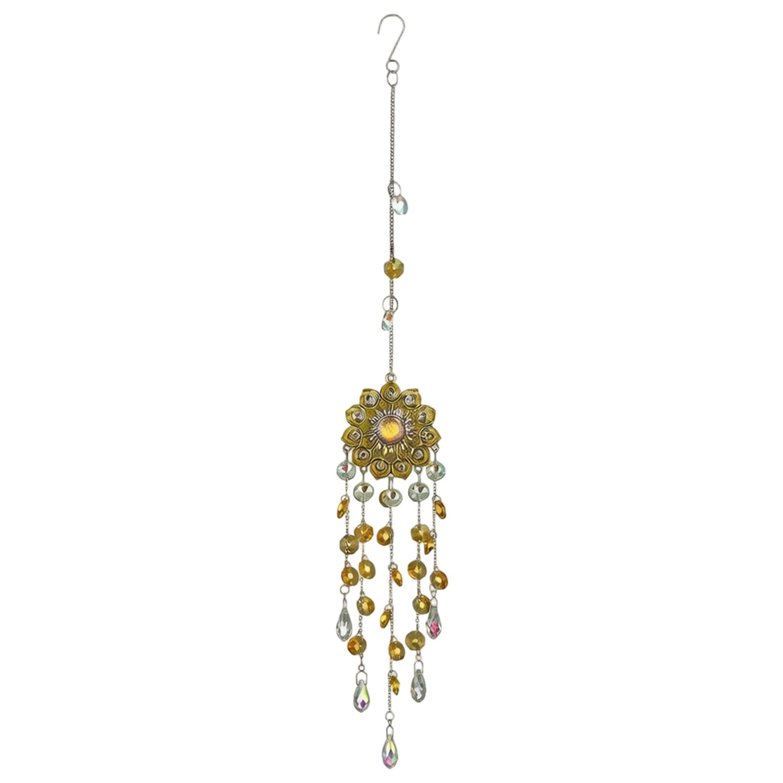 Crystal Suncatchers for Window Mandalas Flower Colorful Wind Chimes Hanging Ornament Holiday Birthday Christmas Gifting Mandalas Flower Wind Chimes Suncatchers
