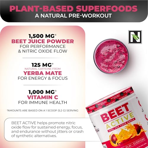 Nutrology BA30 Beet Active, Natural Pre-Workout Powder, Supports Energy thumb #4