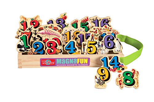 Image of TS Shure by Bendon Numbers Counting 26-Piece Magnafun Educational Wooden Magnets Pre-School Kindergarten Learning 50502