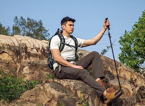 Bgowatu Men's Hiking Pants Quick Dry Lightweight Water Resistant Outdoor Sports Pants With Zipper Cargo Pockets Brown Xl #TOP4