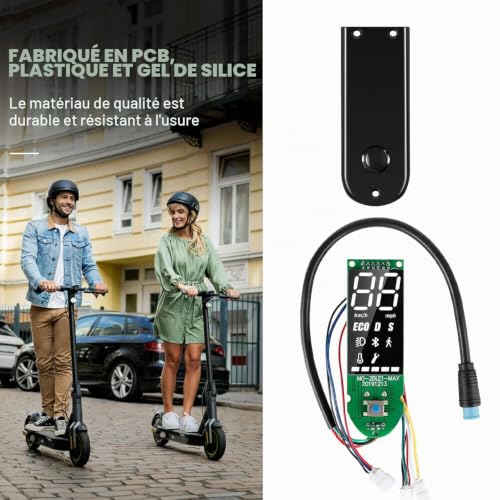 Yungeln Tableau de Bord avec Couvercle Remplacement imperméable Compatible avec Segway ninebot G30 Max Scooter électrique – vue 7