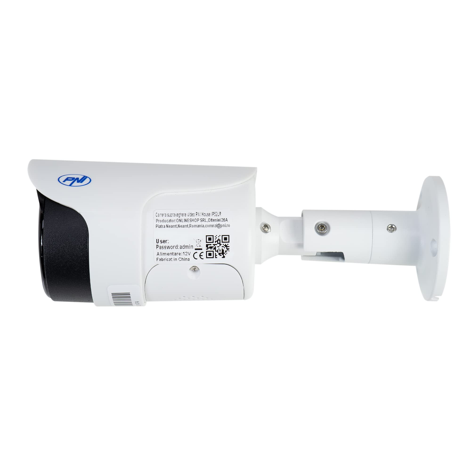 Kamera do monitoringu wideo PNI House IP52LR 2MP 1080P bezprzewodowa z zewnętrznym i wewnętrznym gniazdem i microSD, tryb nocny