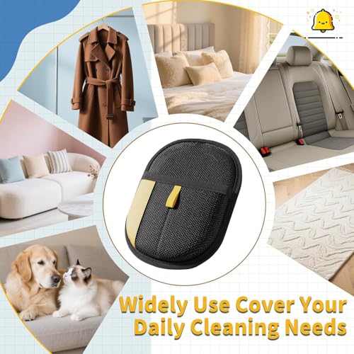 SKELUOZIEU 2PCS Fell Magnet Handschuh Fellmagnet Handschuhe Doppelseitig für Hunde & Katzen – Atmungsaktive Haustierhaarentferner mit Anti-Statik-Funktion, Wiederverwendbar zur Fellpflege im Alltag