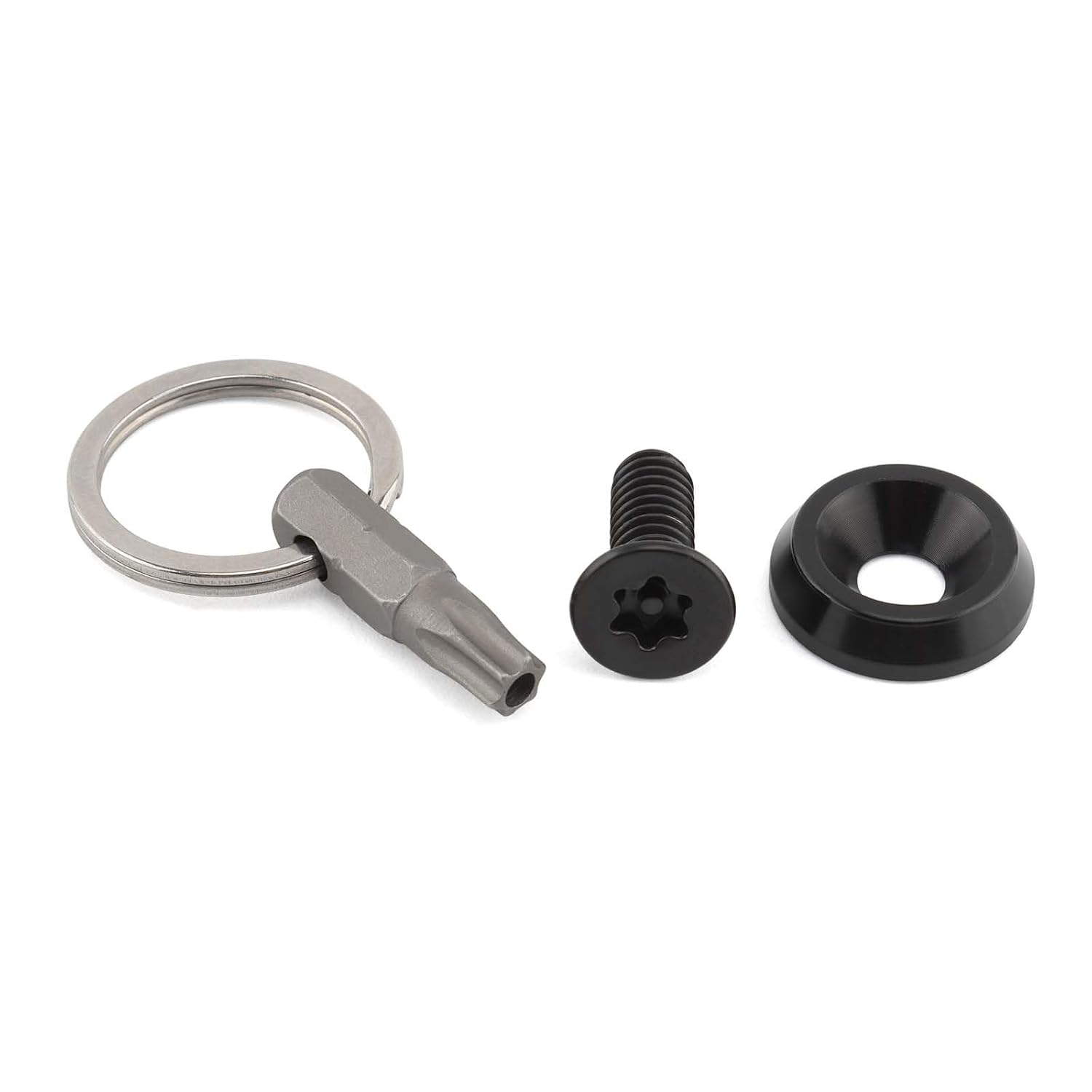 Anti Theft Seat Bolt Screw Nut 1/4"-20 Thread Aluminum Fit for 1996-2024 Touring Road King Street Glide Road Glide Ultra Glide Sportster Iron 883 Dyna Street Bob Fat Bob Softail Fat Boy (Black)
