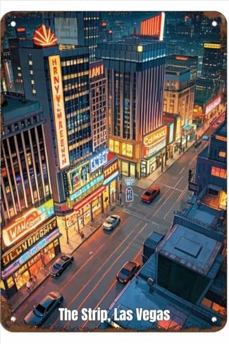 Outdoor Dining Las Vegas Strip: Top Spots for Memorable Al Fresco Meals 7 Vintage Metal Sign The Strip, Las Vegas Tin Sign Decor Retro Wall Decor for Home Coffee Bar Funny Aluminum Sign 12x16 inch