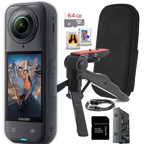 Insta360 X5 8K Bundle with Grip and Software