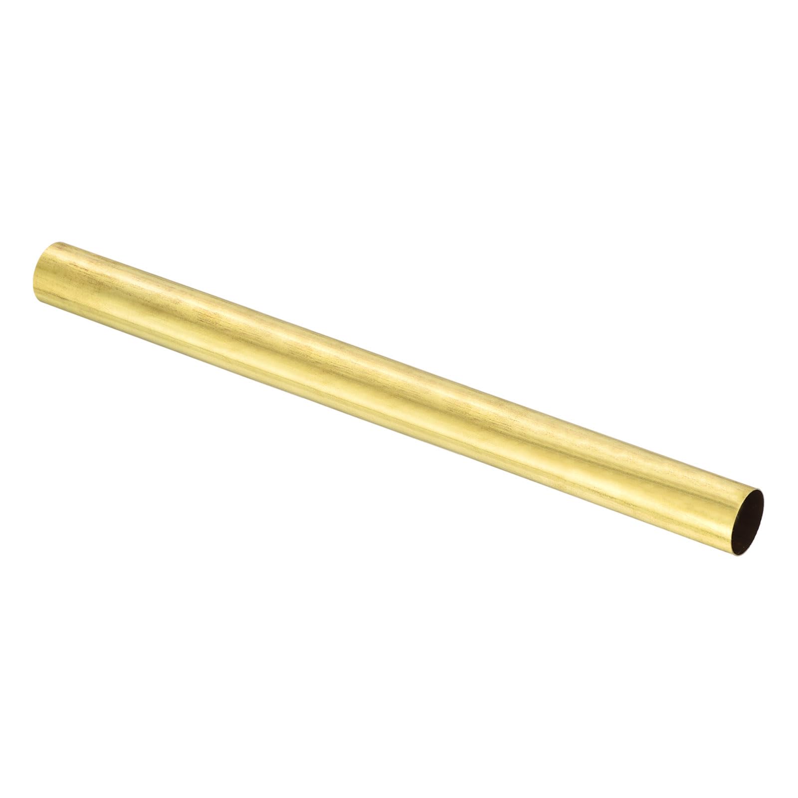 sourcing map Tube rond en laiton H62 - 25 mm de diamètre extérieur - 0,5 mm d'épaisseur de paroi - 300 mm de long - Pour projets de bricolage, travaux manuels, jardinage et applications de précision