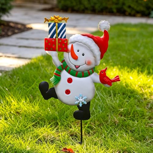 Estacas de Navidad para jardín que iluminan el camino del porche 4