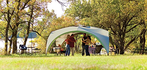 Coleman Gazebo, Event Shelter Pro for Garden and Camping, Sturdy Steel Poles Construction, Large Tent, Portable Sun Shelter with Protection SPF 50, White and Green - Image 6