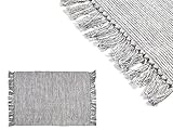 ➕ ATTRIBUTE: Größe ca 80 x 120 cm, 100% Baumwolle. Handwäsche geeignet. Jeder Teppich stellt ein echtes Einzelstück dar - Farbe und genaue Größe können daher leicht abweichen!