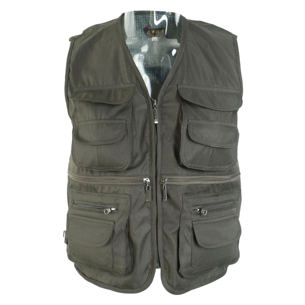 VELURA Men Fly Fishing Vest Multi-Pocket Vest Quick-Dry Jacket 3XL Light Army Green|Vests|1 Piece Fishing Vest|Sporting Goods-picture-31