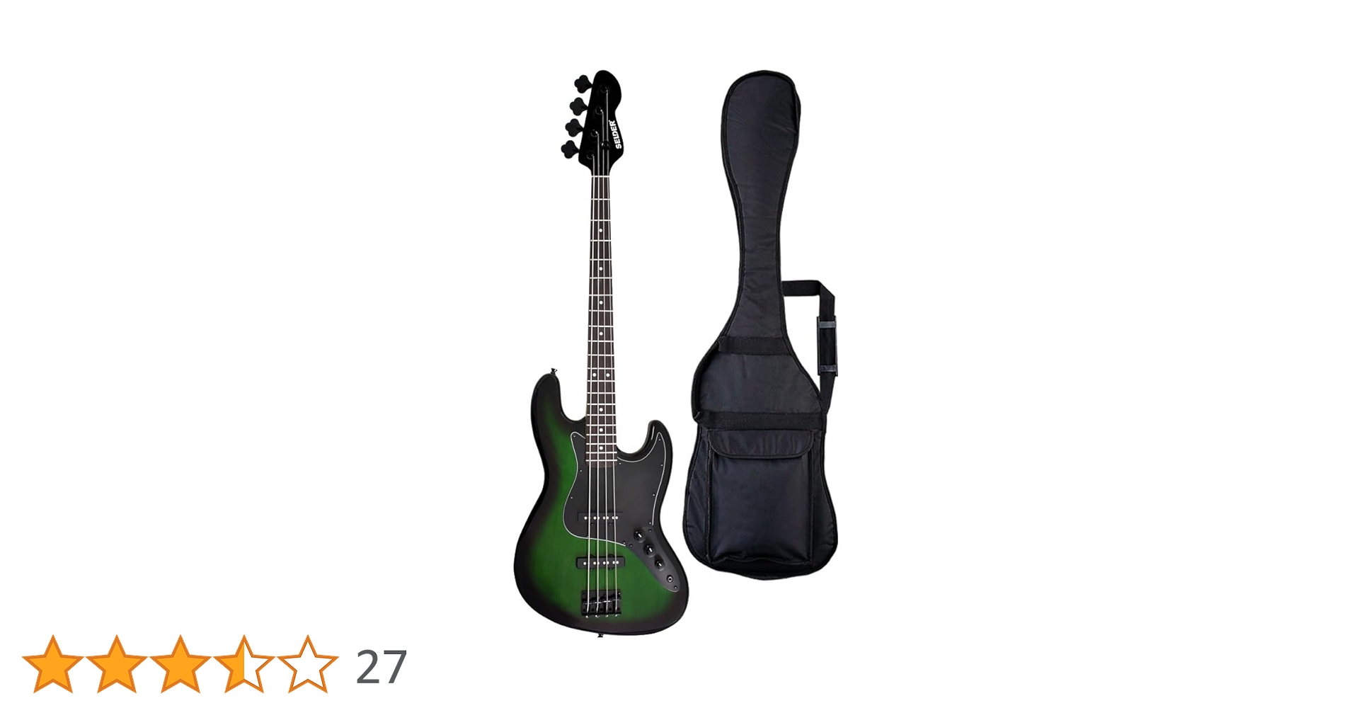 SELDER セルダー　JAZZ BASS ジャズベース　グリーン エレキ JB Amazon | SELDER セルダー ベース ジャズベースタイプ JB-30