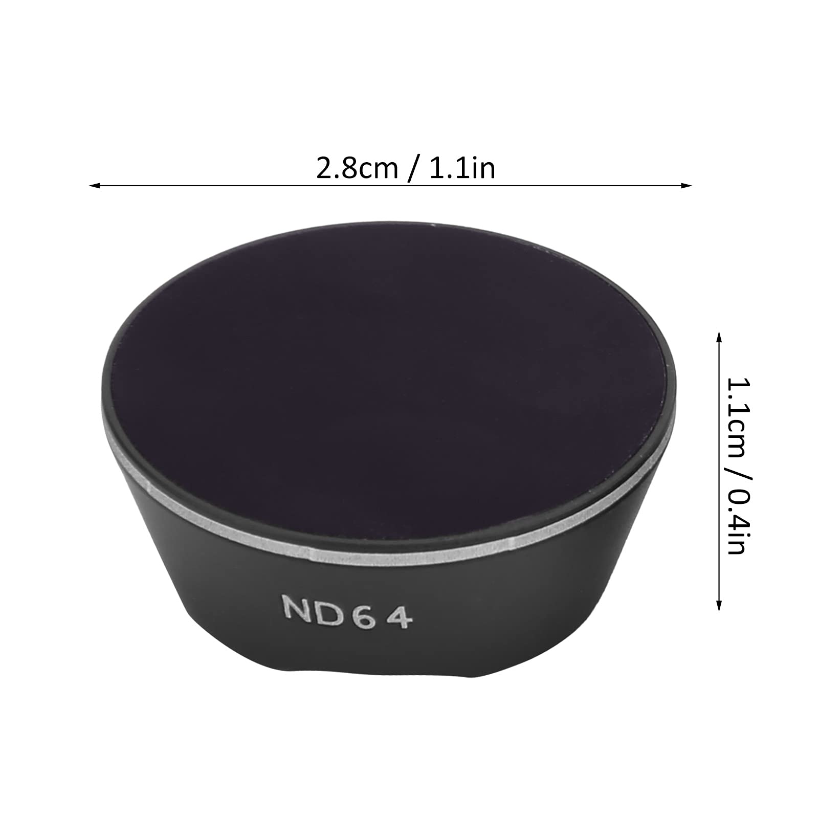 Zestaw filtrów ND do drona ze szkła optycznego ND8 ND16 ND32 ND64 filtr ochronny obiektywu do FPV Combo Drone Czarny stop aluminium 4 szt