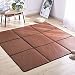 WEN rugs Colchoneta Plegable De Verano Tatami Mat, Manta De Área Natural Natural Tejida A Mano, Colección De Fibra Natural, Colchón para Dormir, Almohadilla para Dormir, 5 Colores