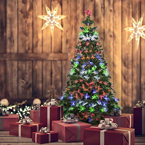 Kunstmatige kerstboom met LED-verlichting - Luxe kerstboom Noble Fir Christmas Tree Stand 210cm - Afbeelding 5