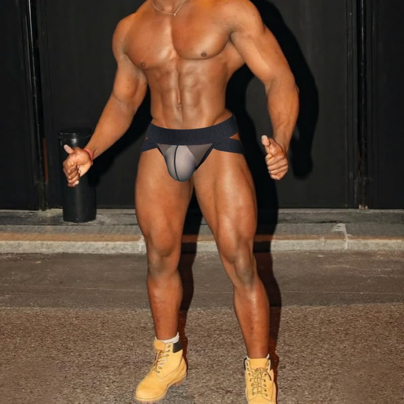 Men's Sexy Low-Rise Lifting Elastic Breathable, Comfortable Underwear - High Waist Hip Lift Stretch Boxer Briefs for Sports2