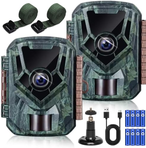 KJK　トレイルカメラ2台セット(28日までの出品です) Amazon.co.jp: KJK トレイルカメラ 小型 防犯カメラ 野生動物監視
