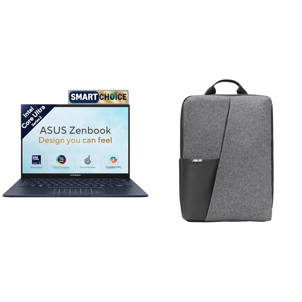 ASUS Zenbook 14 (2026),Smartchoice,Intel Core Ultra 5 225H,16GB RAM,1TB SSD,OLED,Touchscreen,14"(35.5 cm),Win 11,M365 Basic(1Y), Office 24,Ponder Blue,1.28 Kg,Thin & Light Laptop+ Laptop bag-image-45