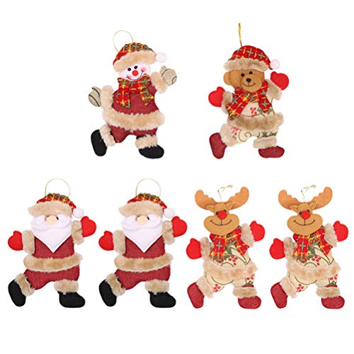 FUNZZY Boneca de festa de Natal pendurada, pendurada, criativa, pingente, árvore de Natal, artigos d