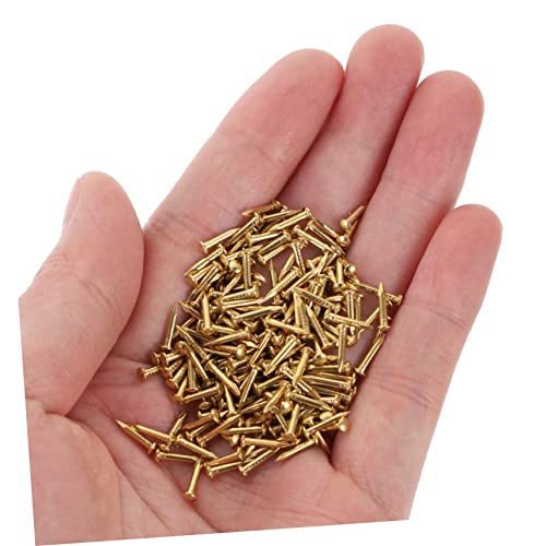 200 clavos de latón de 8mm para tapicería de muebles y proyectos decorativos, accesorios para manualidades miniatura 4
