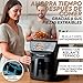 Imagen de Narvi Freidora de Aire 5L 1500W con Ventana Visible