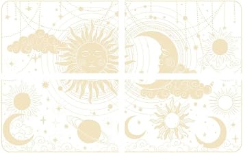 Dixie Belle Belles & Whistles Transfer | Lanis Celestial Dream | 4 12" x 18.6" Sheets | Rub On Decorative Transfer for Crafts, Furniture, DIY | Crafting Design Transfer