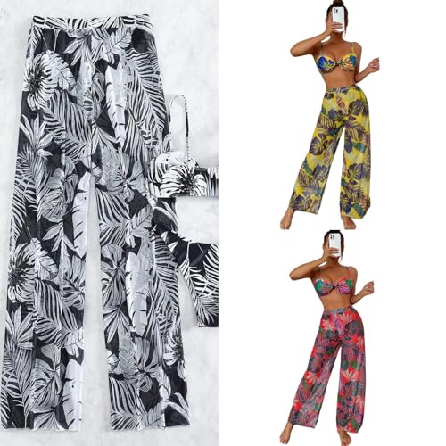 Conjunto de traje de baño de 2 piezas que realza el busto con pantalón largo 2