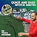 YardStash Bike Storage Tent Lightweight, Outdoor, Portable Shed Cover for Bikes, Lawn Mower, Garden Tools for Waterproof, Durable Tarp to Protect from Rain & Wind, Spring Cleaning Essential