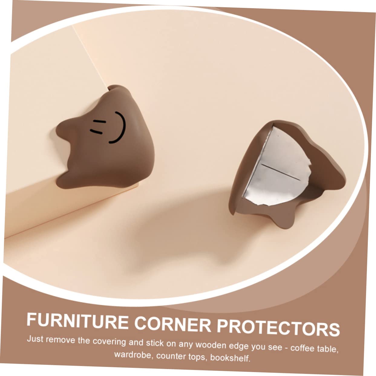 Cabilock 20 Piezas Protector De Esquina De Mesa Protectores De Esquina para Bebés Esquinas y Bordes a Prueba De Bebés Estuche Protector Campana Extractora Niño Pequeño Gel De Sílice