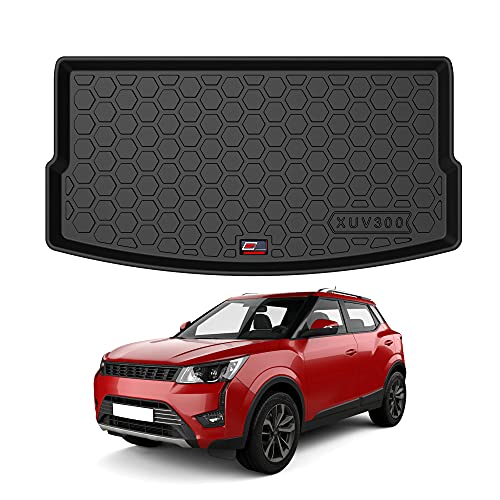 Image of GFX Trunk Boot Dicky Mat Rear Mats (After-Market) Compatible with Xuv-300 (2019-2021) Black