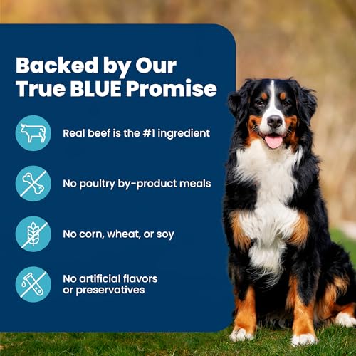 Image of Blue Buffalo Life Protection Formula Beef & Brown Rice Adult Dry Dog Food, Supports Immunity with Antioxidant-Rich LifeSource Bits, Promotes Healthy Muscle Development, Skin & Coat Health, 5 lbs.