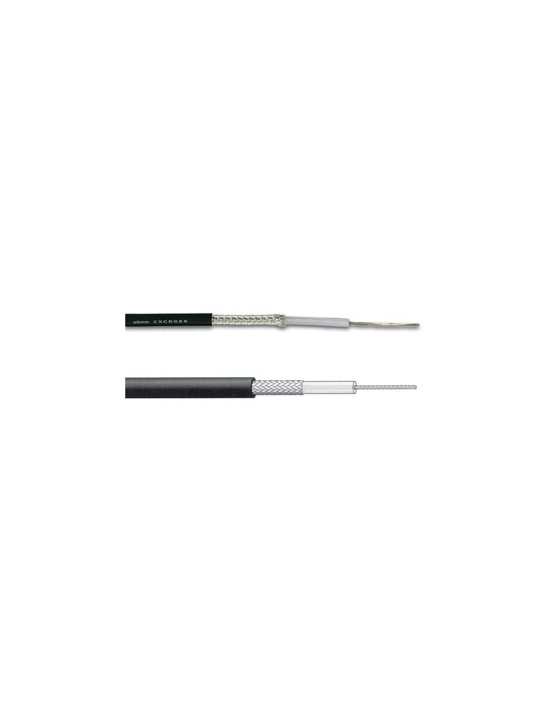 Velleman CXCRG58 Coaxial Cable, Black