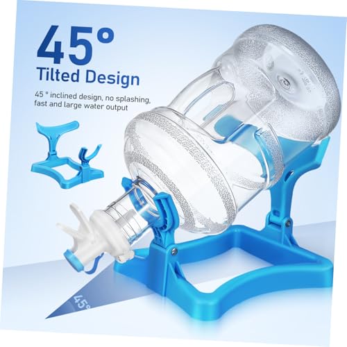 Support distributeur eau réglable roulettes Tofficu pour bouteille eau lourde