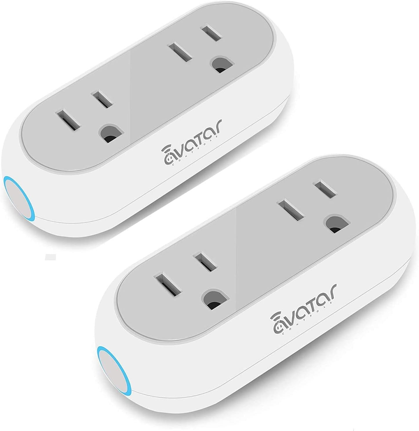 2 Pack Energy Monitoring Smart Plugs - Alexa WiFi Plug App Control with Timer, Group Control Function, Compatible with Smart Life & Tuya APP, Voice Control