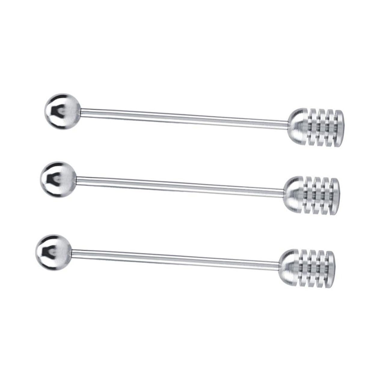 COLLBATH Honey Stirring Rod Stick Stainless Steel Honey Stirrer Honey Stir Sticks for Cooking